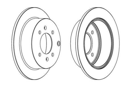 Диск гальмівний Jurid 563042JC