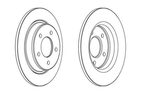 Диск гальмівний Jurid 563043JC (фото 1)