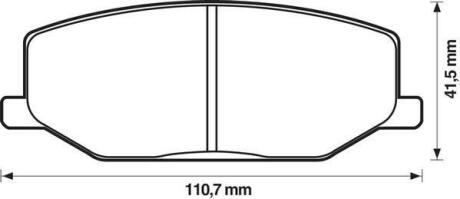 Колодки гальмівні дискові Jurid 572226J