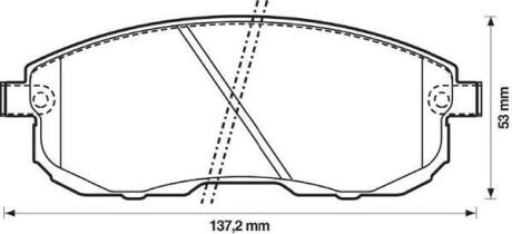 Колодки гальмівні дискові Jurid 572346J