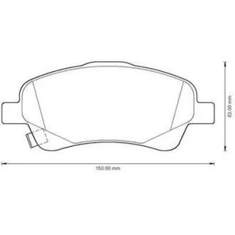 Колодки гальмівні дискові Jurid 572485J