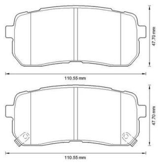 Колодки гальмівні дискові Jurid 572596J
