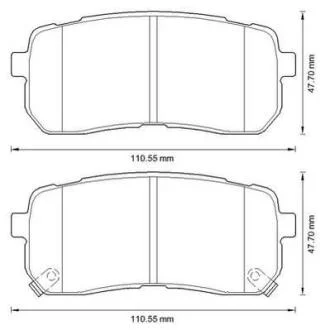 Колодки гальмівні дискові Jurid 572596J