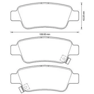 Колодки гальмівні дискові Jurid 572606J