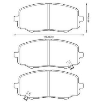Колодки гальмівні дискові Jurid 572609J