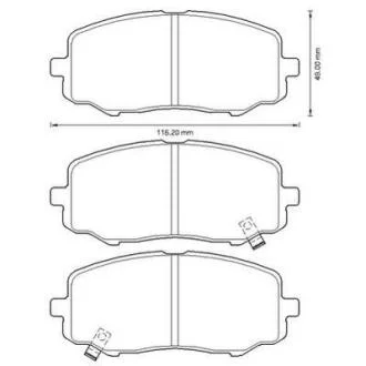 Колодки гальмівні дискові Jurid 572609J