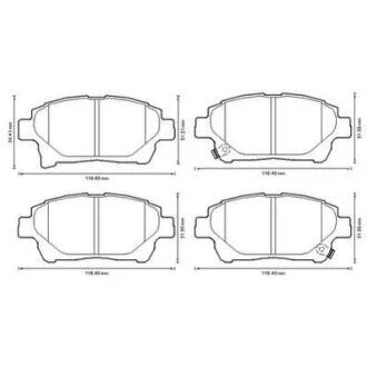 Колодки гальмівні дискові Jurid 572618J