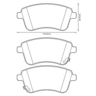 Колодки гальмівні дискові Jurid 572657J