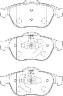 Колодки гальмівні дискові Jurid 573245J