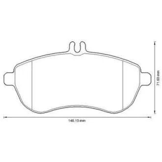 Колодки гальмівні дискові Jurid 573257JC