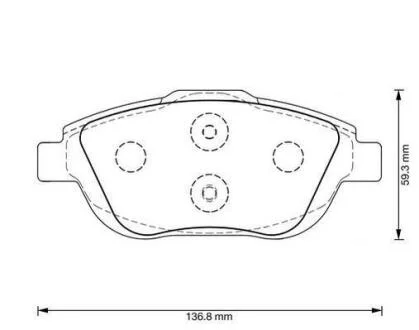 Колодки гальмівні дискові Jurid 573264JC