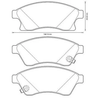 Колодки гальмівні дискові Jurid 573332JC