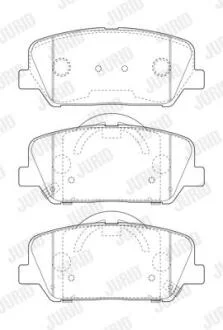 Колодки гальмівні дискові Jurid 573407J