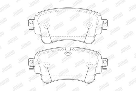 Колодки гальмівні дискові Jurid 573629J