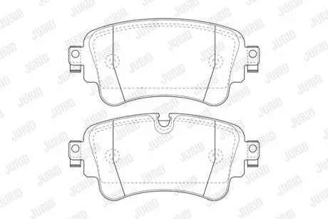 Колодки гальмівні дискові Jurid 573629J