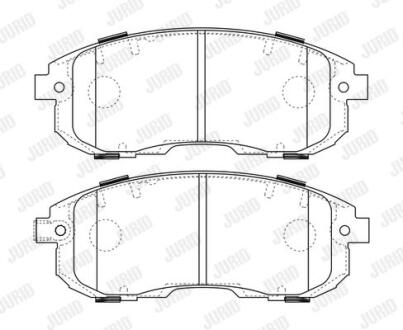 Колодки гальмівні дискові Jurid 573646J