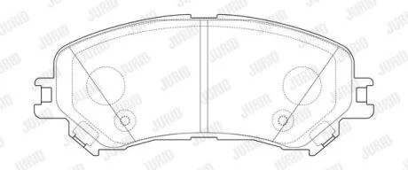 Колодки гальмівні дискові Jurid 573673J
