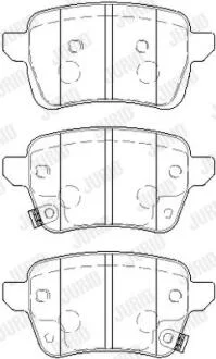 Колодки гальмівні дискові Jurid 573689J