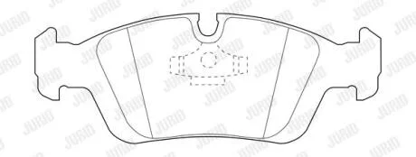 Колодки гальмівні дискові Jurid 573710J