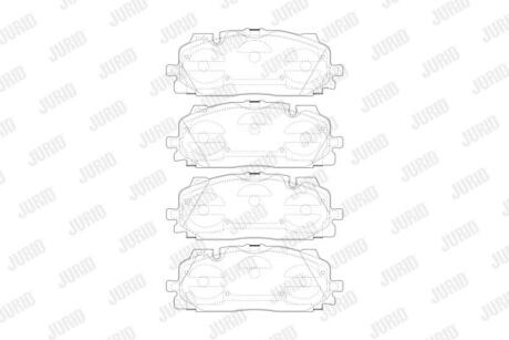 Колодки гальмівні дискові Jurid 573773J