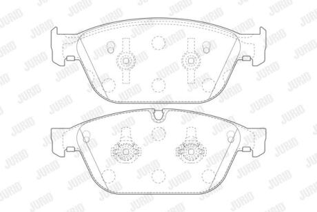 Колодки гальмівні дискові Jurid 573775J