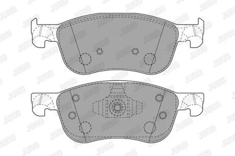 Колодки гальмівні дискові Jurid 573779J