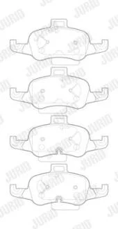 Колодки гальмівні дискові Jurid 573786J