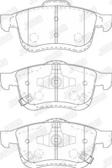 Колодки гальмівні дискові Jurid 573806J