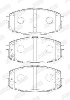 Колодки гальмівні дискові Jurid 573813J