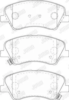 Колодки гальмівні дискові Jurid 573815J