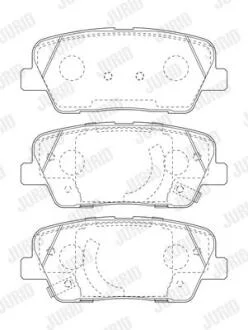 Колодки гальмівні дискові Jurid 573823J
