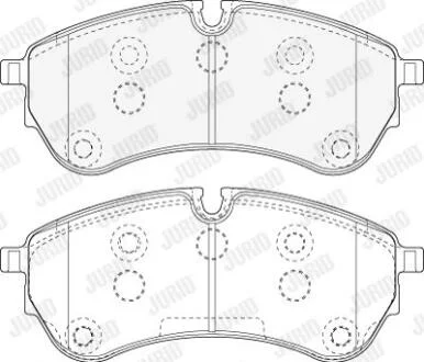 Колодки гальмівні дискові Jurid 573831J