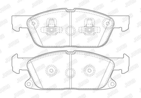 Колодки гальмівні дискові Jurid 573837J