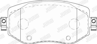 Колодки гальмівні дискові Jurid 573842J