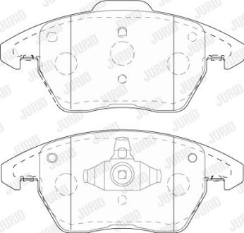 Колодки гальмівні дискові Jurid 573852J