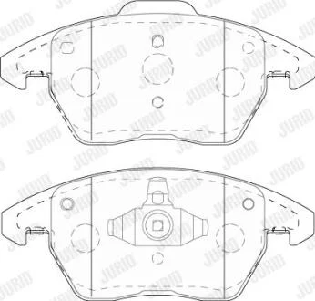 Колодки гальмівні дискові Jurid 573852J