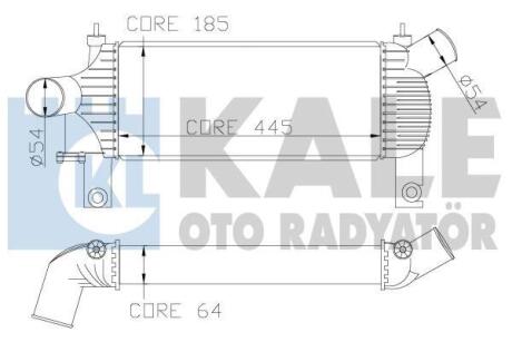 Интеркулер Nissan Navara (07-), Pathfinder (05-) 2.5 dCi Kale 342355