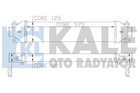 Інтеркулер Fiat Bravo II (07-), Doblo (10-)/Opel Combo (12-) OTO RADYATOR Kale 346400