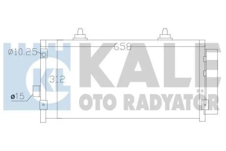 Радіатор кондиціонера Subaru Forester, Impreza, XV (08-) 1.5i, 1.6i, 2.0i, 2.5i OTO RADYATOR Kale 389500