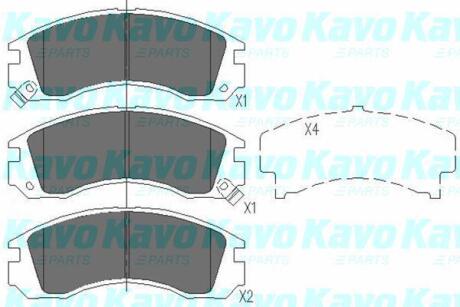 Комплект гальмівних колодок PARTS KAVO KBP-5503