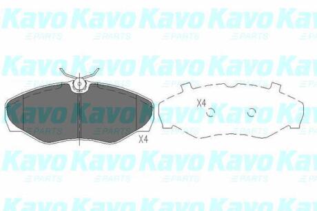 Комплект гальмівних колодок PARTS KAVO KBP-6566