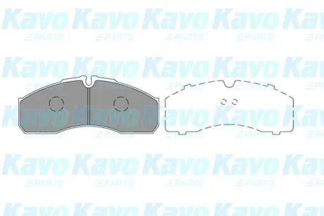 Комплект гальмівних колодок PARTS KAVO KBP-6598