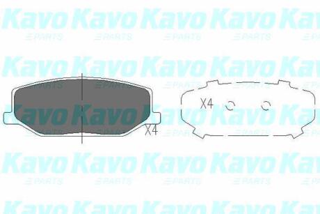 Комплект гальмівних колодок PARTS KAVO KBP-8502