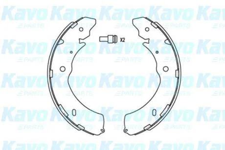 Комплект гальмівних колодок PARTS KAVO KBS-6407