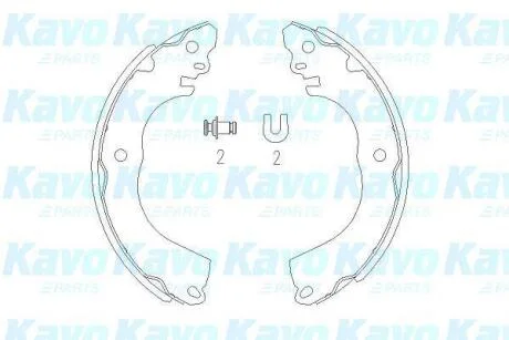 Комплект гальмівних колодок PARTS KAVO KBS-7416