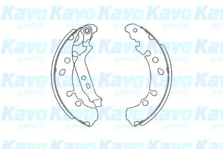 Комплект гальмівних колодок PARTS KAVO KBS-9906