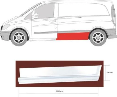 Ремчастина металева KLOKKERHOLM FP 3542 011