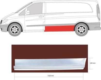 Ремчастина металева KLOKKERHOLM FP 3542 013