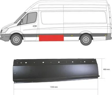 Ремчастина металева KLOKKERHOLM FP 3547 001