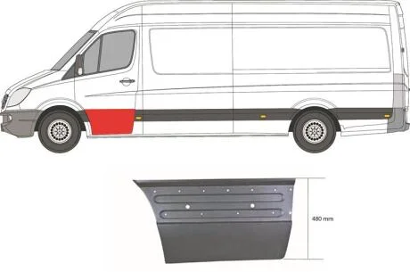 Ремчастина металева KLOKKERHOLM FP 3547 121